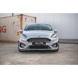 Накладка сплиттер на передний бампер Вар3 на Ford Fiesta VIII ST